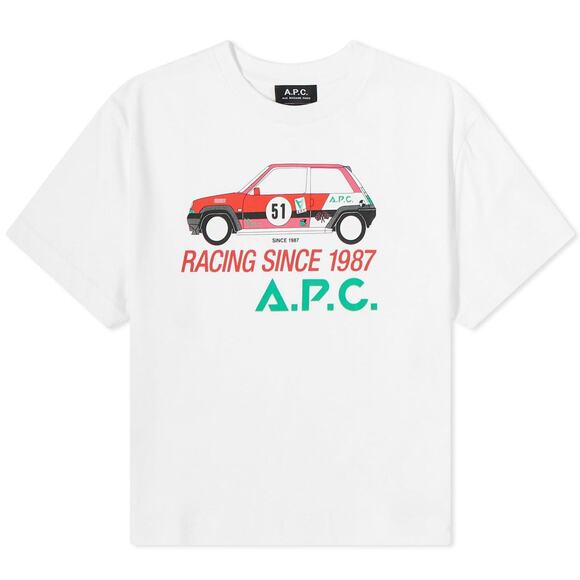 A.P.C. White Sally Short Sleeve T-Shirt White - S - Picture 6 of 6
